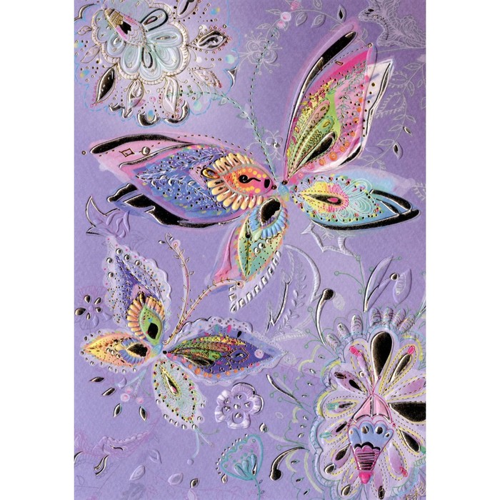 Поздравительная открытка Turnowsky «Декоративные бабочки»