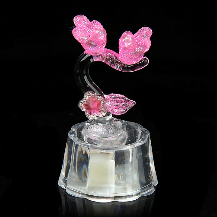 Сувенир световой "Птички на веточке со стразой" МИКС