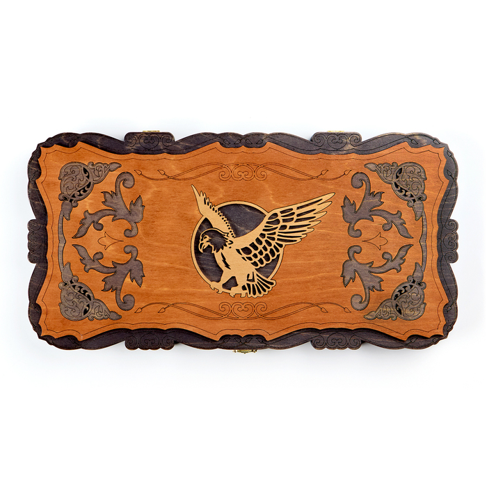 Нарды деревянные Орёл резные 45 х 45 см 2999₽