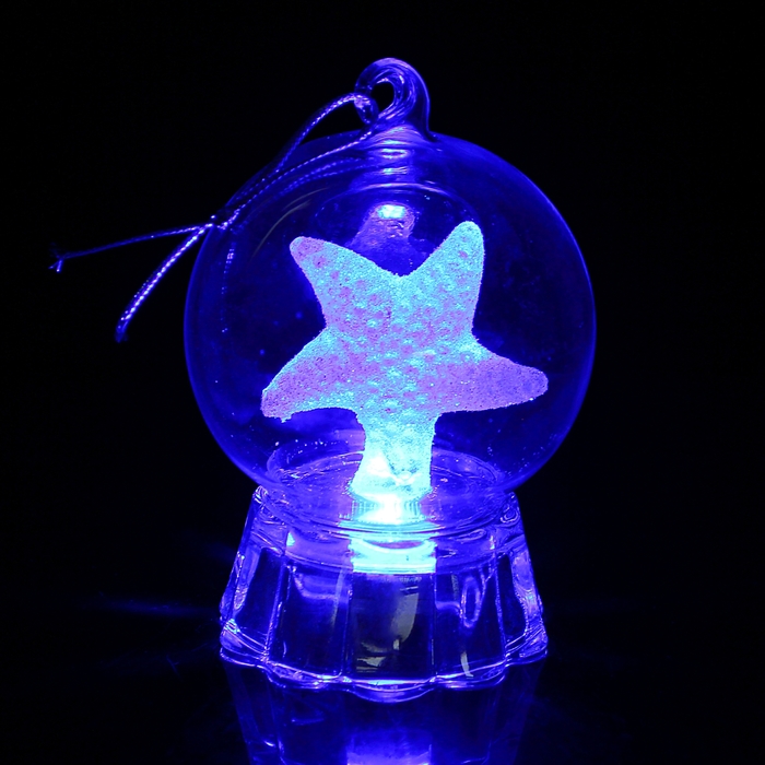 Сувенир световой "Звезда в шаре" МИКС