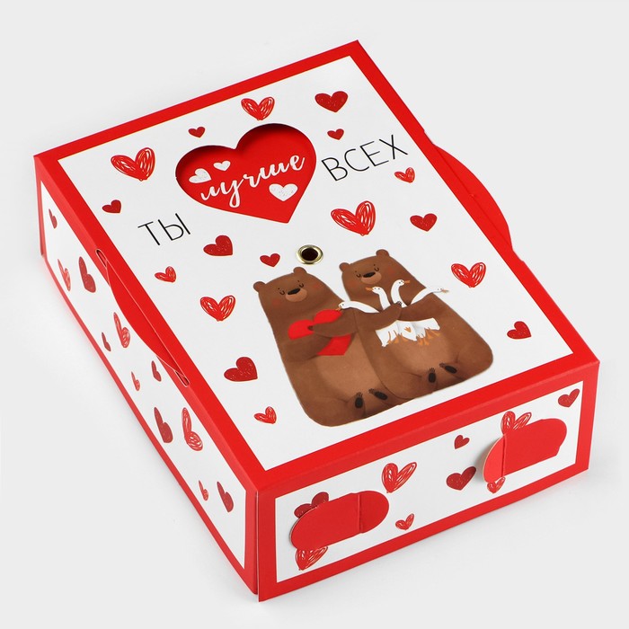 Коробка складная «Любовь », 16 х 12 х 5 см складная коробка конверт чёрная 22 х 16 х 5 см