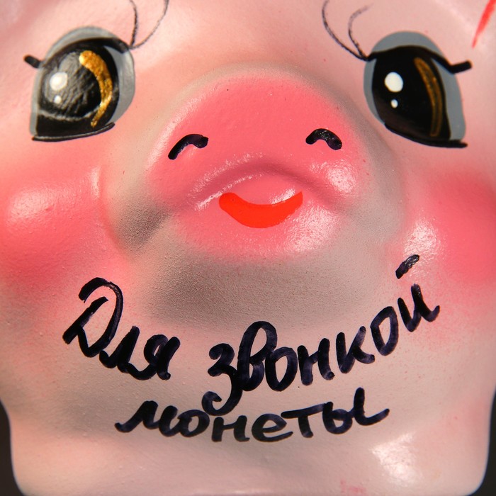 Копилка "Свинка с бантиком" малая, микс