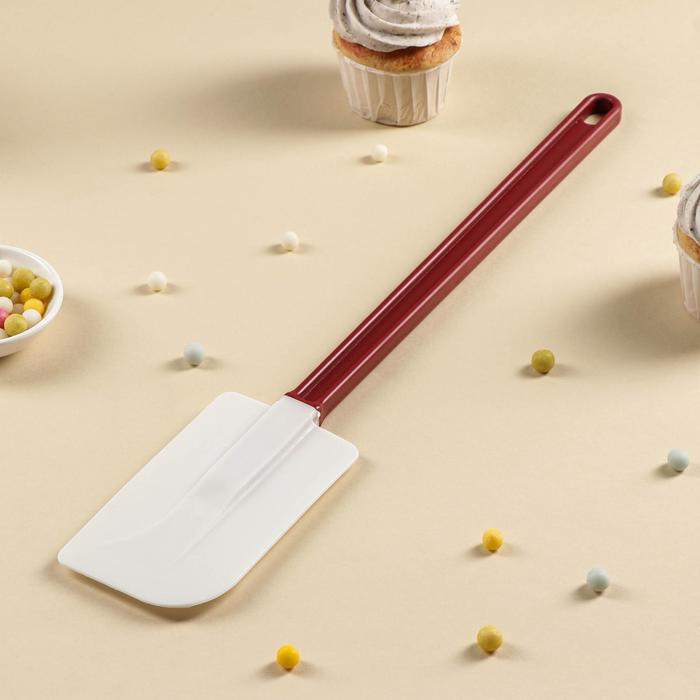 Шпатель силиконовый с пластиковой ручкой, длина 40 см