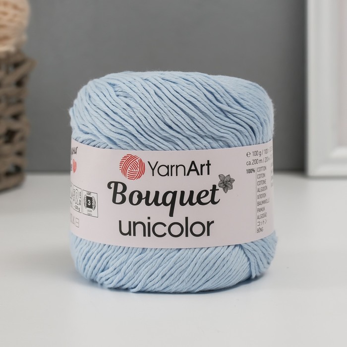 

Пряжа "Bouquet Unicolor" 100% хлопок 200м/100г (3225 перванш)
