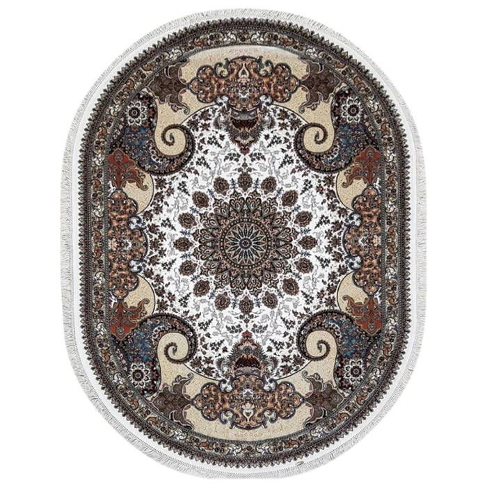 

Ковёр овальный ABRISHIM, размер 80x150 см, дизайн cream/cream