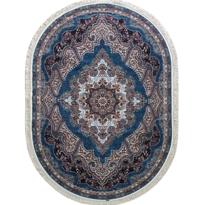 

Ковёр овальный ABRISHIM, размер 80x150 см, дизайн blue/blue