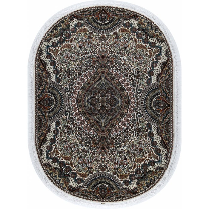 

Ковёр овальный ABRISHIM, размер 80x150 см, дизайн cream/cream