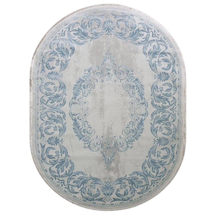 

Ковёр овальный AMATIS LUX, размер 250x400 см, дизайн blue/l.beige