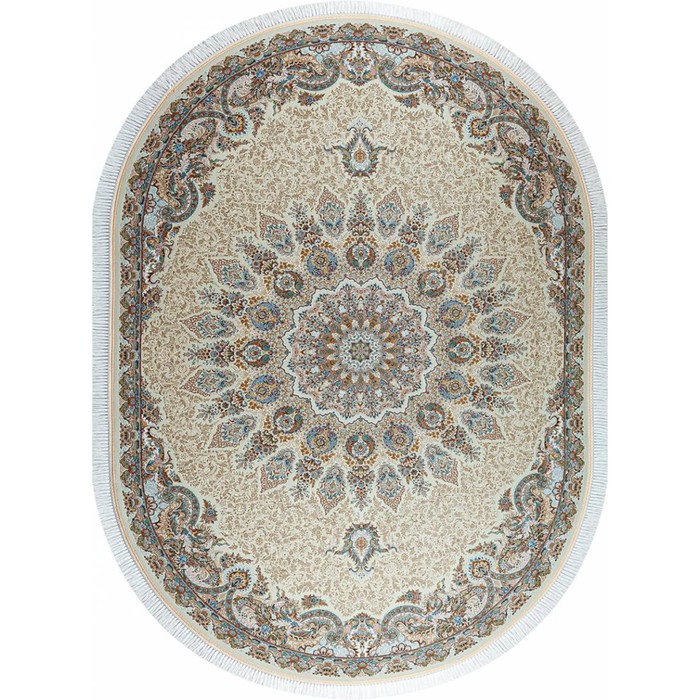 

Ковёр овальный MASHAD, размер 150x225 см, дизайн cream