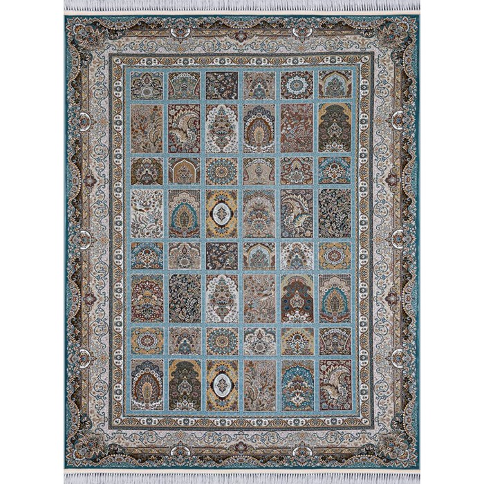 

Ковёр прямоугольный MASHAD, размер 200x300 см, дизайн blue/gray