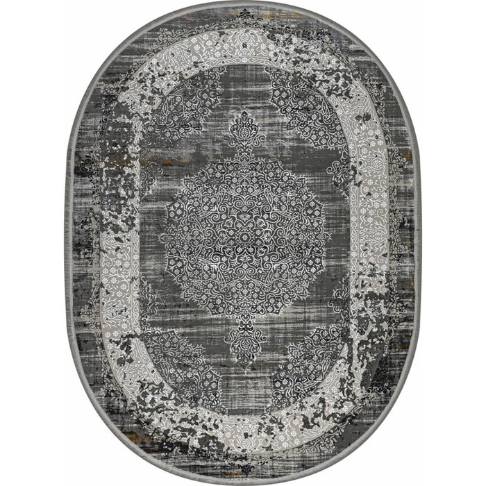 

Ковёр овальный NINOVA, размер 80x150 см, дизайн grey/l.grey