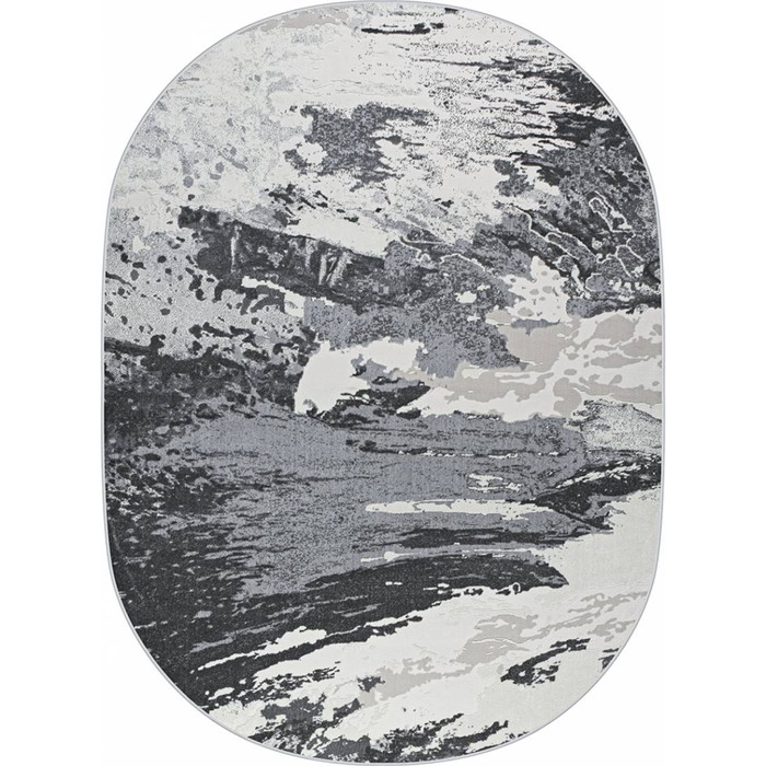 

Ковёр овальный RIMMA LUX, размер 240x340 см, дизайн grey/l.grey