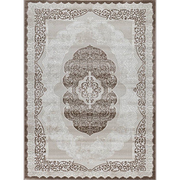 

Ковёр прямоугольный RIMMA LUX, размер 120x170 см, дизайн d.beige/beige