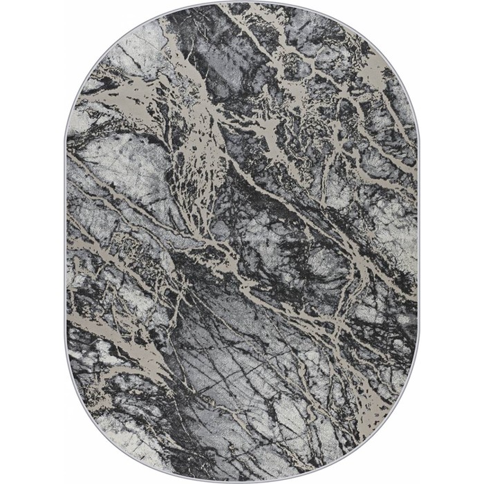 

Ковёр овальный RIMMA LUX, размер 160x300 см, дизайн grey/l.grey