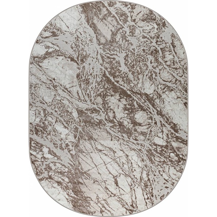 

Ковёр овальный RIMMA LUX, размер 200x400 см, дизайн beige/d.beige