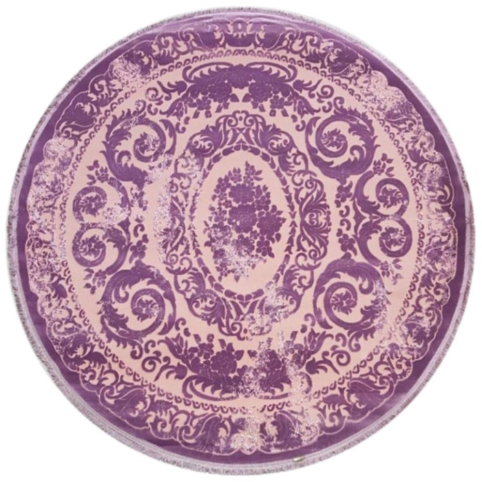

Ковёр круглый RITIM, размер 150x150 см, дизайн lila/lila