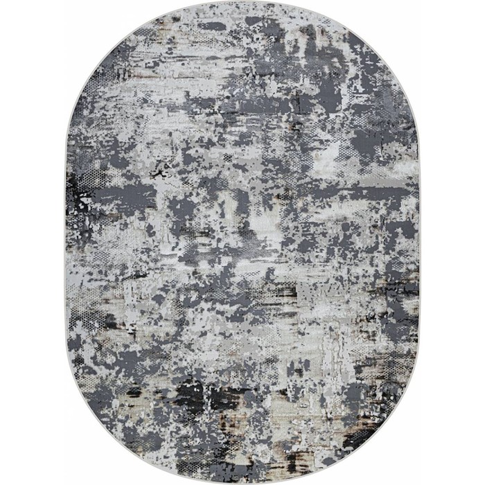 

Ковёр овальный ROMA, размер 150x300 см, дизайн grey fls/beige fls
