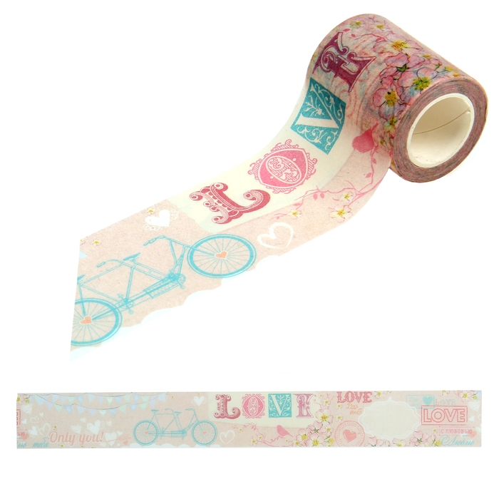 Клейкая лента декоративная "Романтика"