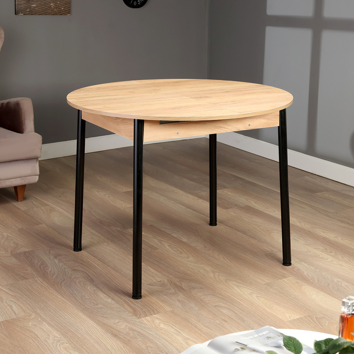 Стол круглый раскладной Цент 10001300х1000х750 Дуб крафт золото 6584₽