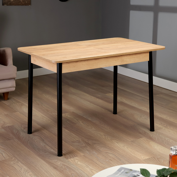 Стол раскладной кухонный Лион 2 11001400х700х750 Дуб крафт золото 5956₽