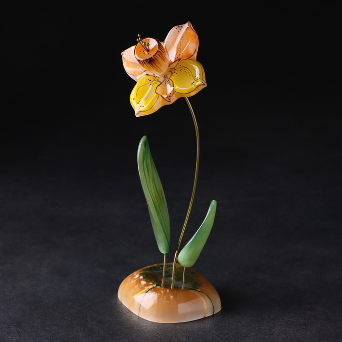 Сувенир Цветок Нарцисс, селенит фото