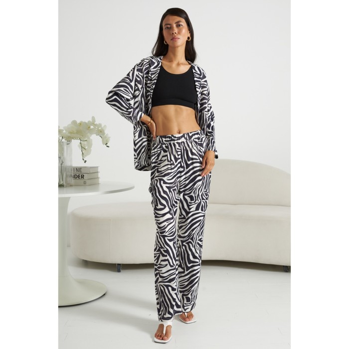 

Комплект женский: блуза, брюки, размер 44