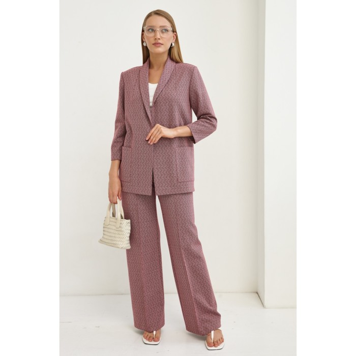 

Комплект женский: брюки, жакет, размер 54