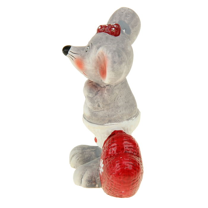 Сувенир "Мышка с сердцем" МИКС