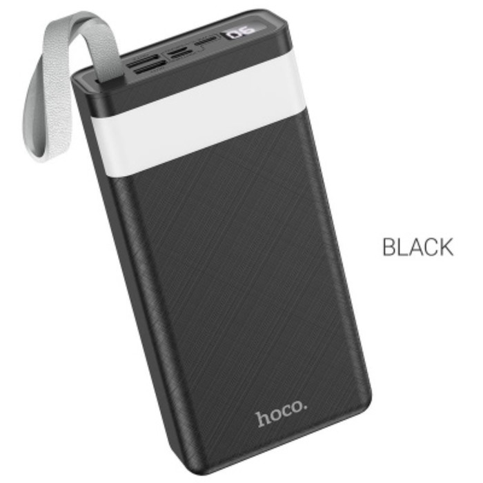 Внешний аккумулятор Hoco J73, 30000 мАч, 2 USB, 2 А, дисплей, чёрный