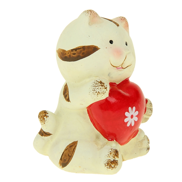 Сувенир "Котик с сердцем" МИКС