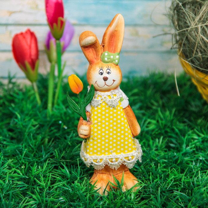 Сувенир "Кролик с цветком/ воздушным шаром" МИКС