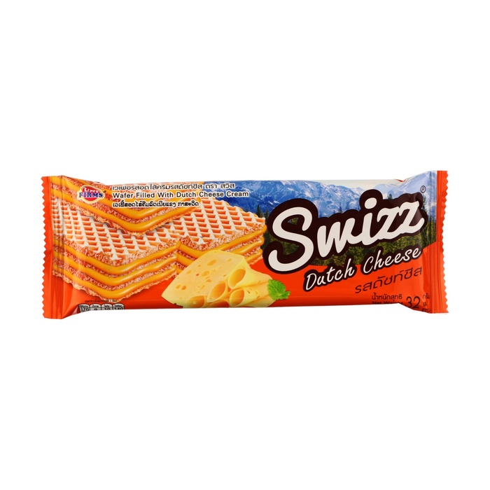 Вафли с кремом со вкусом голландского сыра Swizz блок по 12 шт 32 г 49₽