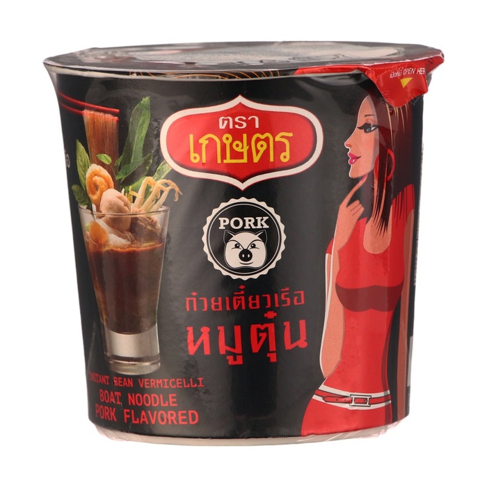 Лапша бобовая Kaset быстрого приготовления со вкусом тушеной свинины 35 г 159₽