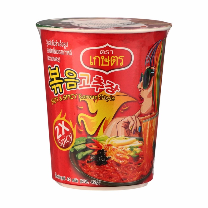 Лапша бобовая Kaset быстрого приготовления экстра-острая 42 г 182₽