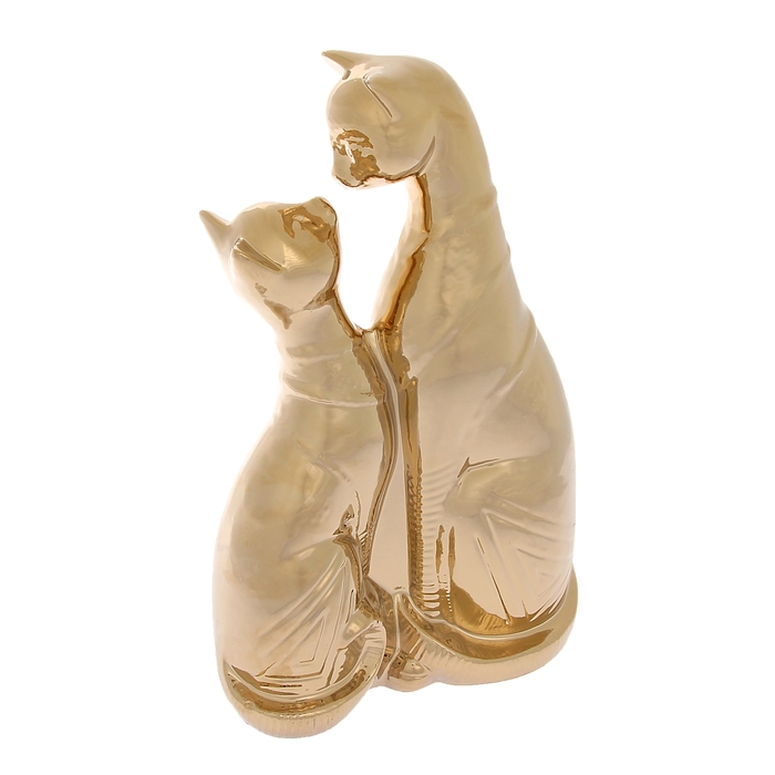 Сувенир "Коты" поцелуй, булат, золото