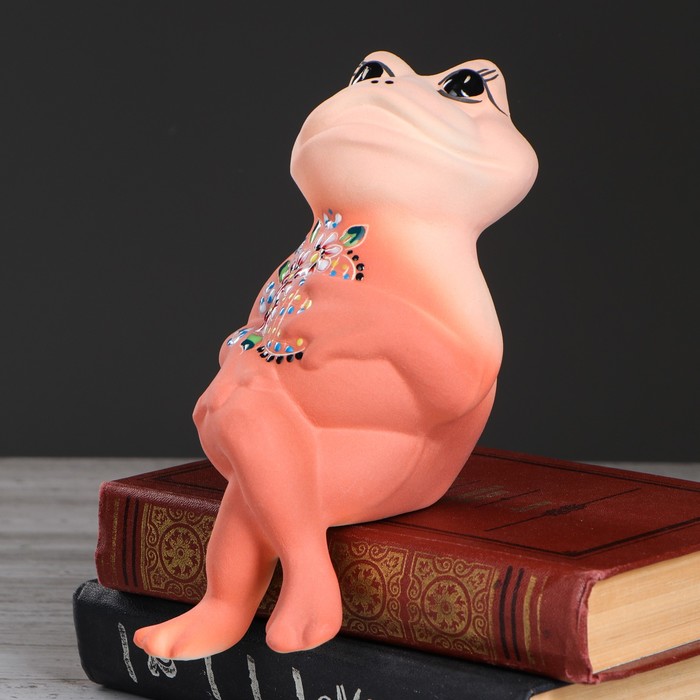 Сувенир "Жаба" шамот, микс