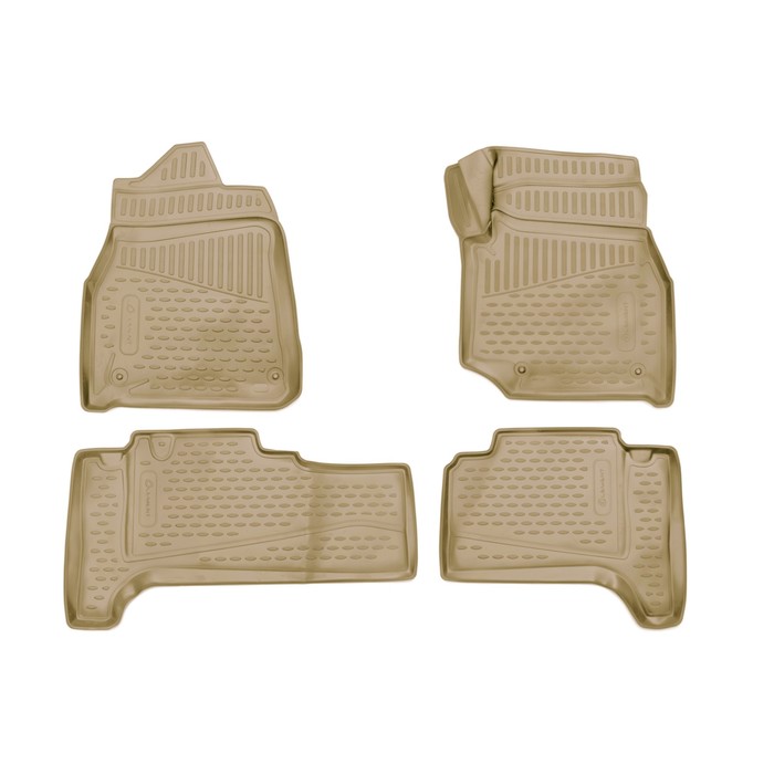 

Коврики 3D в салон для Toyota Land Cuiser (J100), 1998-2007, П.Р. 4WD, дизель, АКПП, 4 шт. цвет бежевый