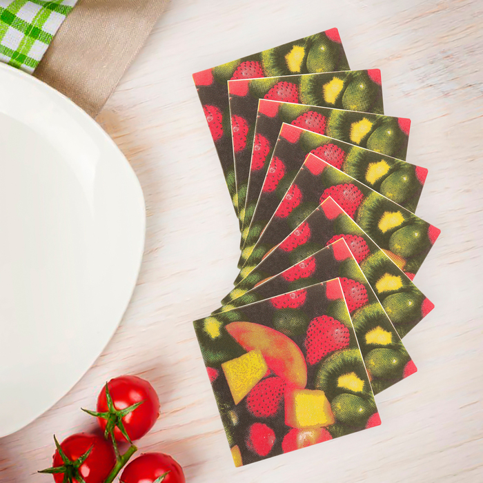 Салфетки бумажные (набор 20 шт) &quot;Фруктовый микс&quot; 33*33 см