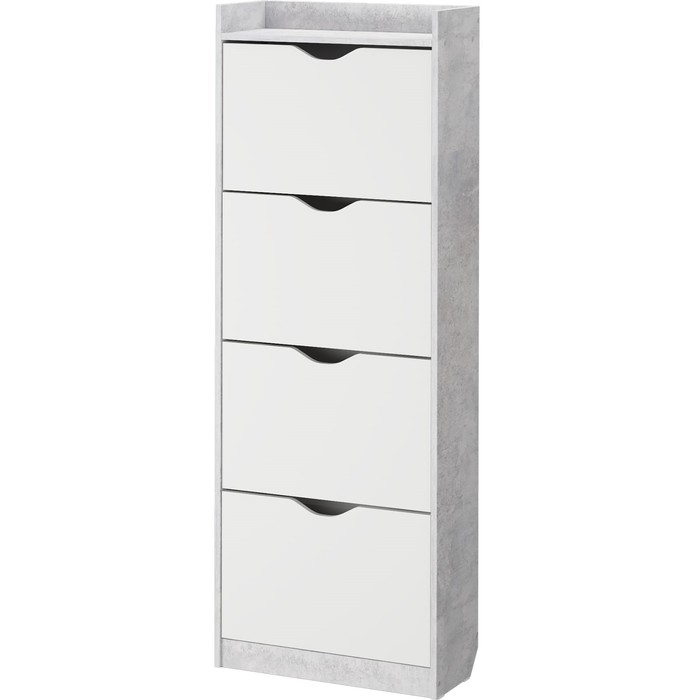 Обувница 64Б 600х250х1620 Белое сияниеЦемент светлый 6749₽