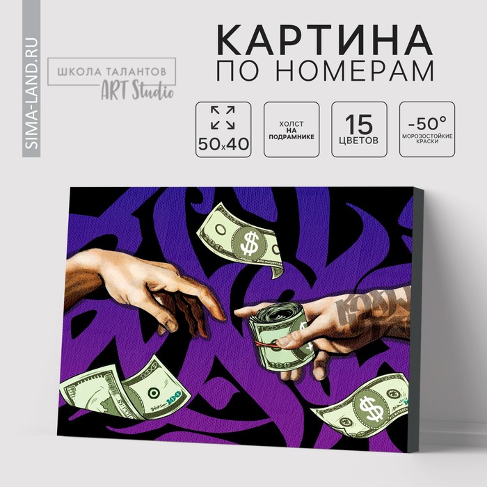 Картина по номерам на холсте с подрамником Искусство 40 х 50 см 879₽