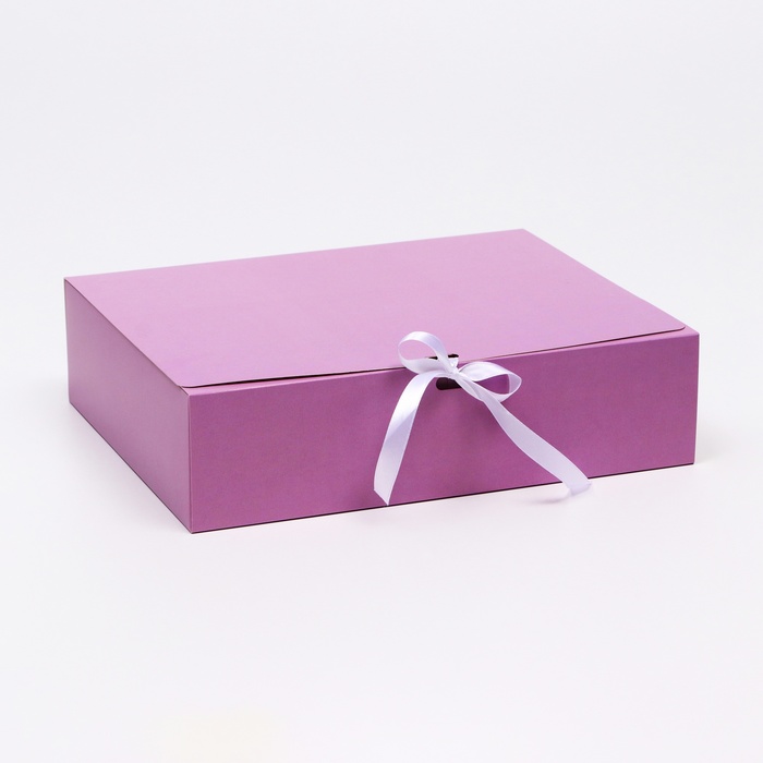 коробка складная тиффани 31 х 24 5 х 9 см Коробка складная «Сиреневая», 31 х 24,5 х 9 см