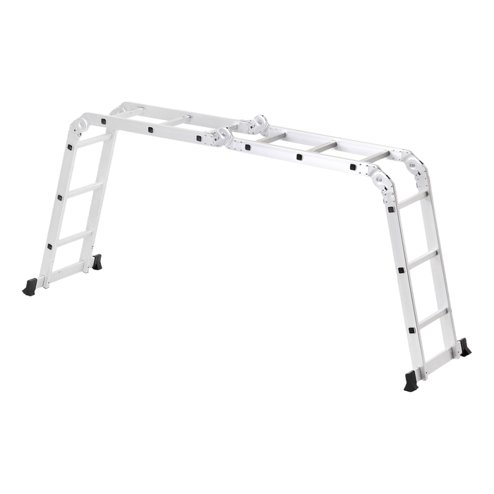 Лестница шарнирная TUNDRA comfort, 4х3 ступеней, алюминиевая