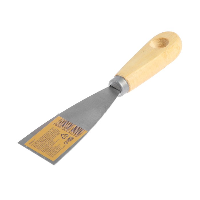 Шпатель малярный TUNDRA basic, 40 мм, металл, ручка дерево