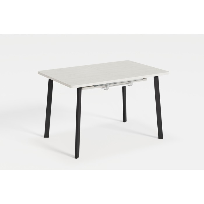 

Стол НОРМАНД 02 EGGER 1200(+500)*800 Древесина белая/Комплект ножек ножек титан Цвет: Черный 10613