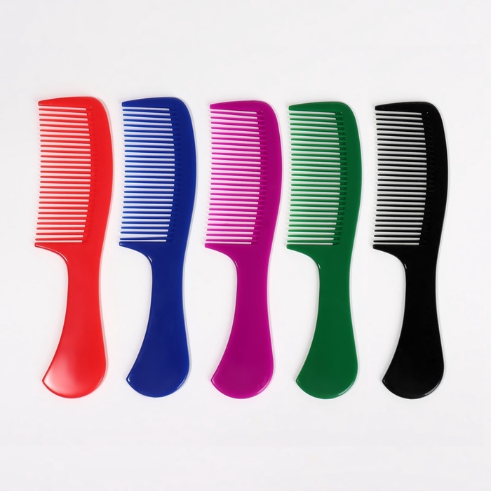 Расчёска с ручкой, цвета МИКС