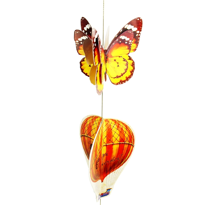 Подвеска интерьерная с объемными элементами "Моменты счастья", 60 см