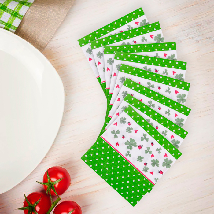 Салфетки бумажные (набор 20 шт) &quot;Лепестки&quot; 33*33 см