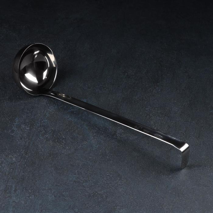 Половник цельнотянутый 180 мл, толщина стали 3 мм