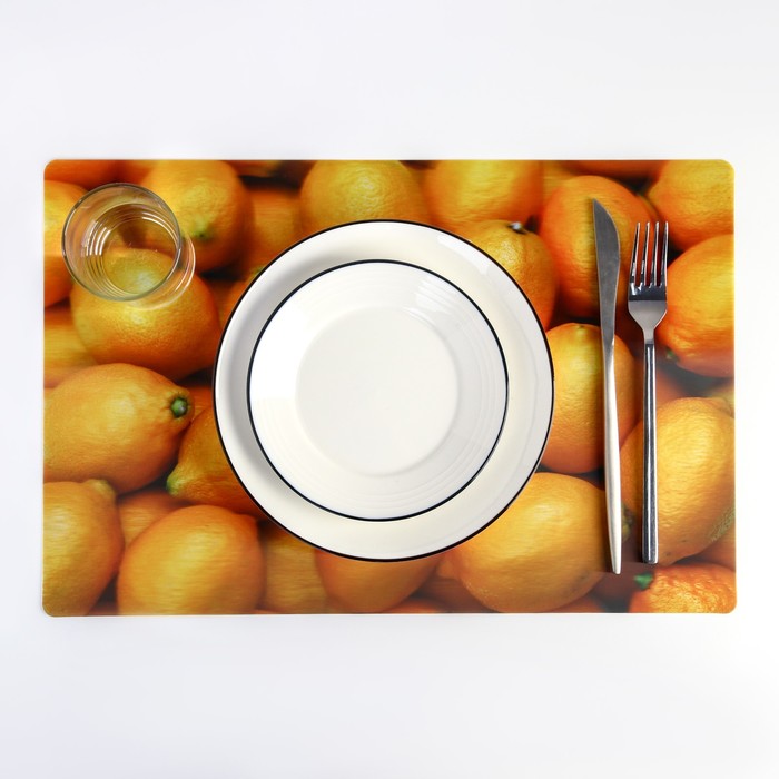 Салфетка кухонная Real 3D "Лимоны" 42х28 см