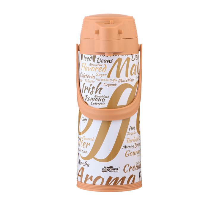 Термос 19 л со стеклянной колбой сохраняет тепло 12 ч светло-коричневый 1255₽